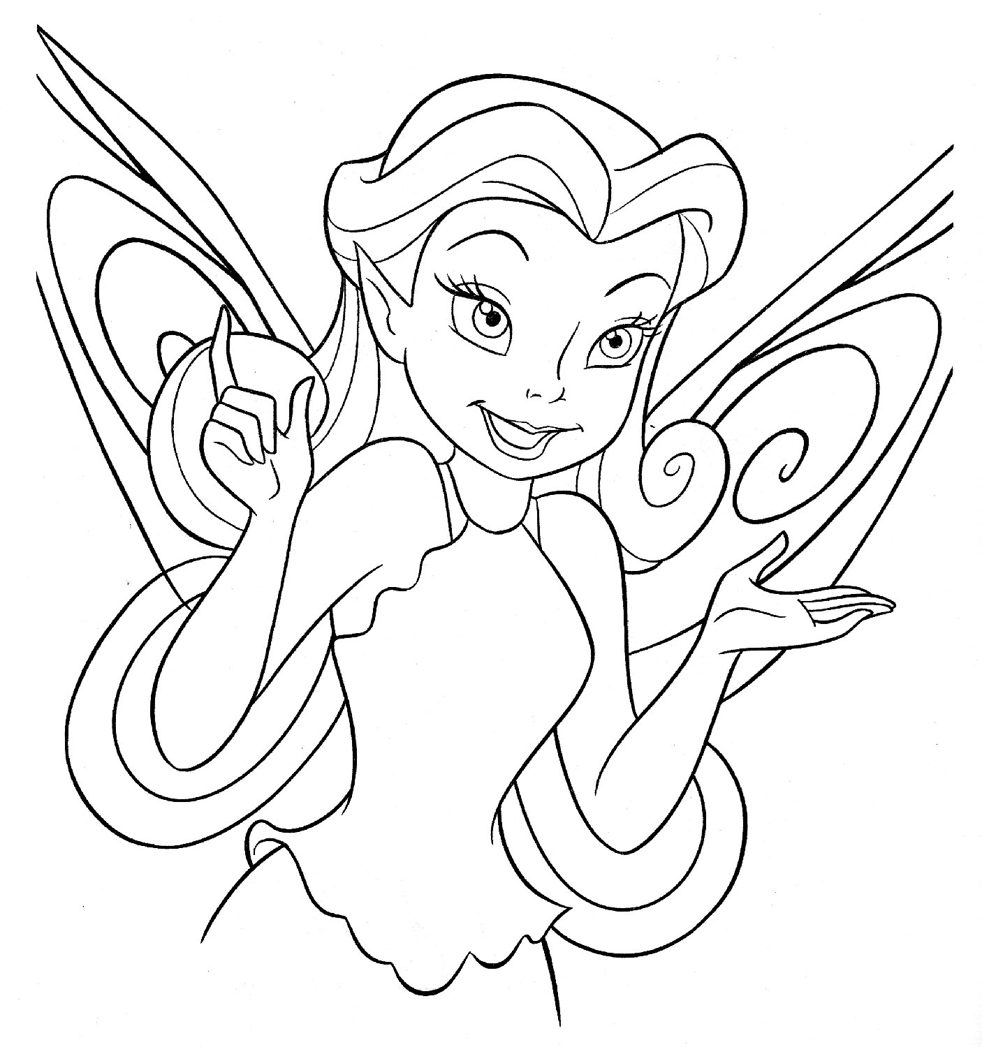 tinkerbell para colorear e imprimir