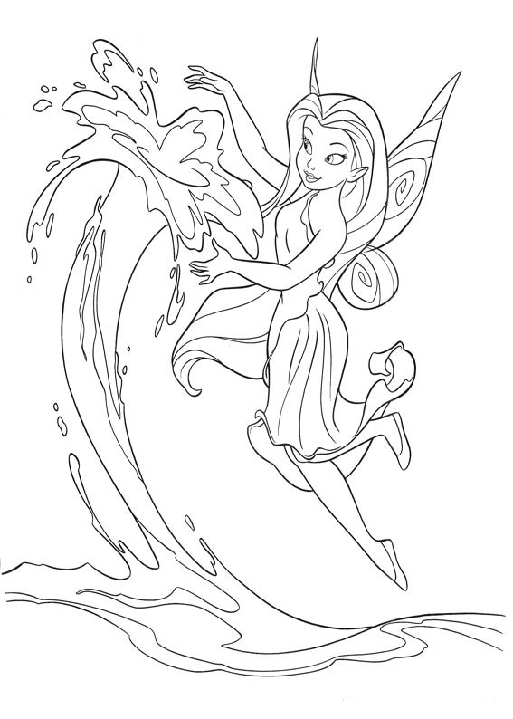 tinkerbell para pintar e imprimir