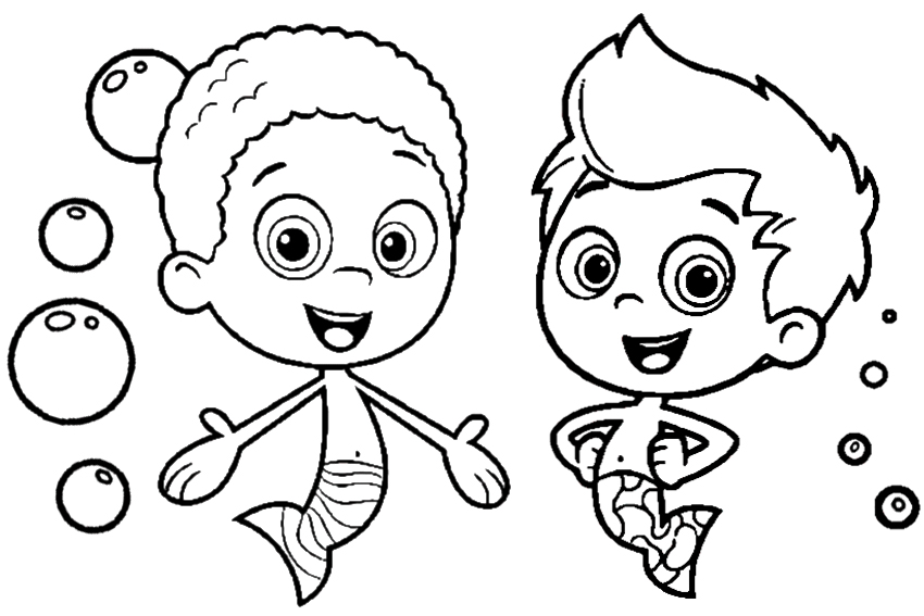 bubble guppies colorear