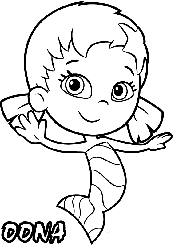 bubble guppies dibujos para colorear