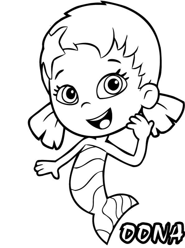 bubble guppies dibujos para pintar