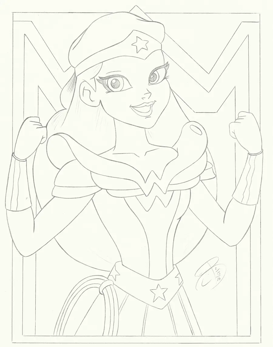 dibujos de DC Super hero Girls para pintar
