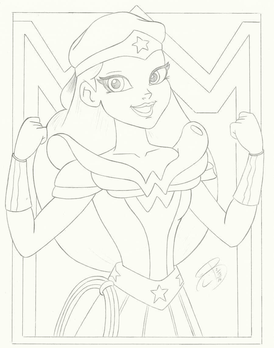 Imágenes de DC Super Hero Girls para colorear