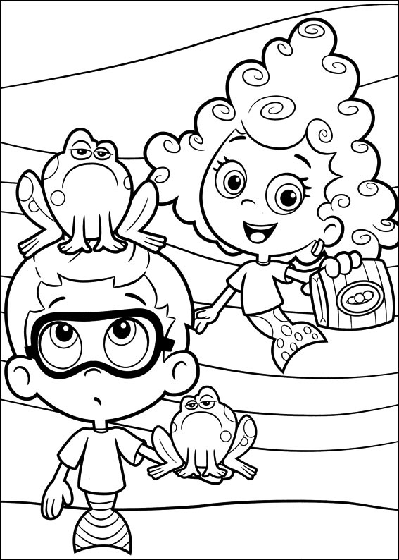 dibujos de bubble guppies para pintar