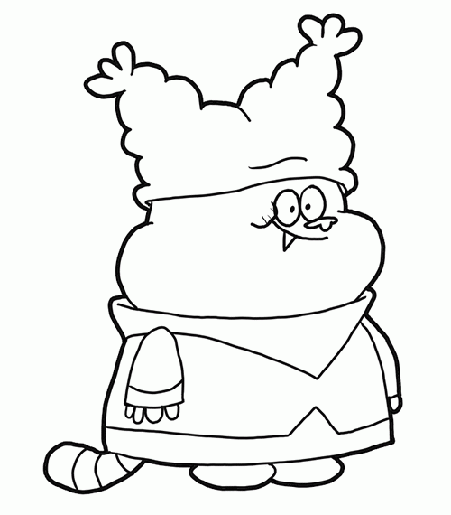 dibujos de chowder para pintar