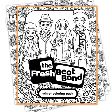dibujos de fresh beat band para colorear
