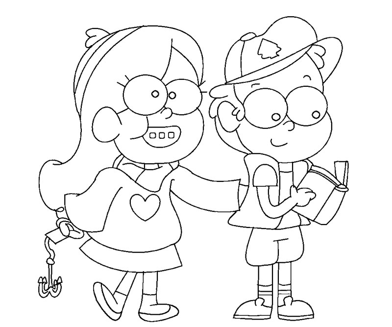 dibujos de gravity falls para imprimir