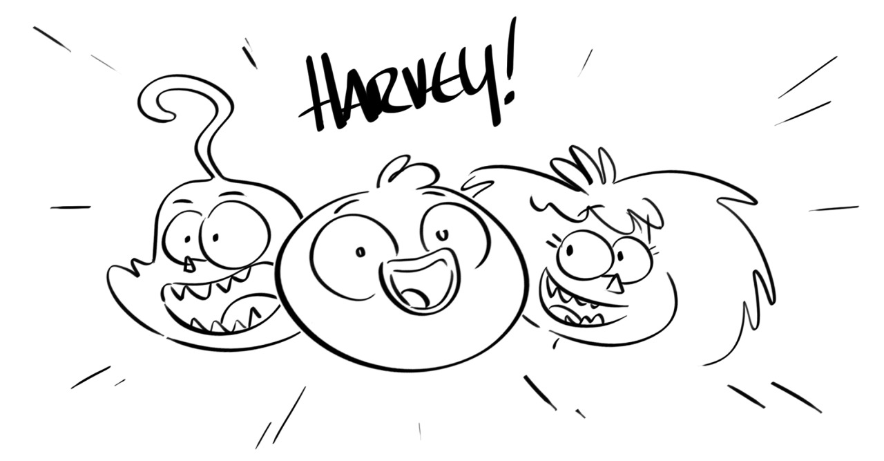 dibujos de harvey beaks para pintar