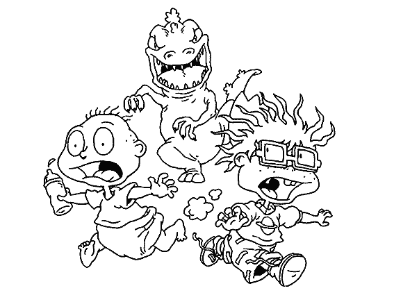 dibujos de los rugrats para colorear