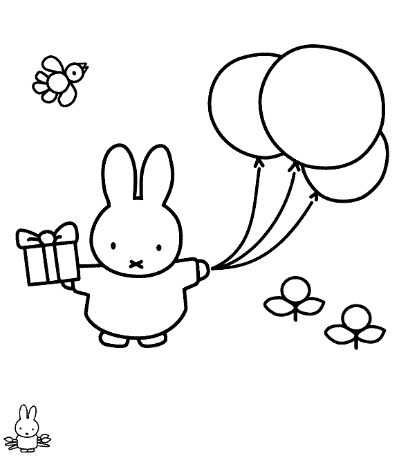 dibujos de miffy para pintar