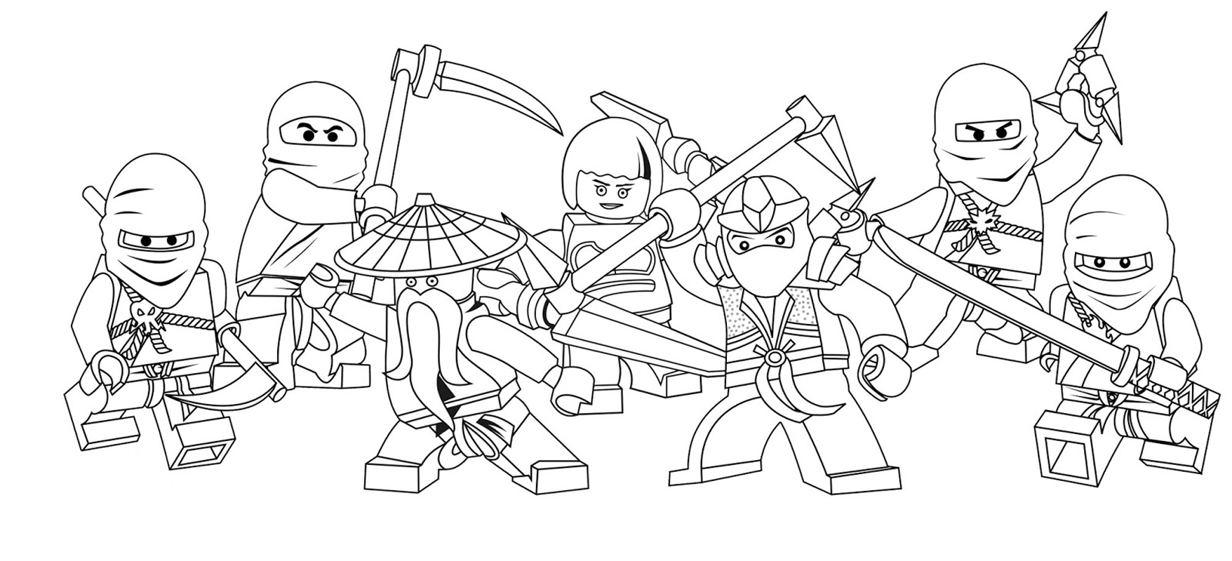 dibujos de ninjago para pintar