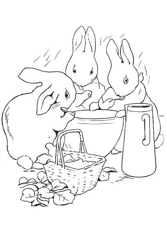 dibujos de peter rabbit para imprimir