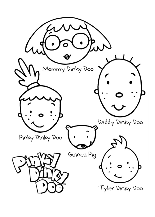 dibujos de pinky dinky doo para imprimir