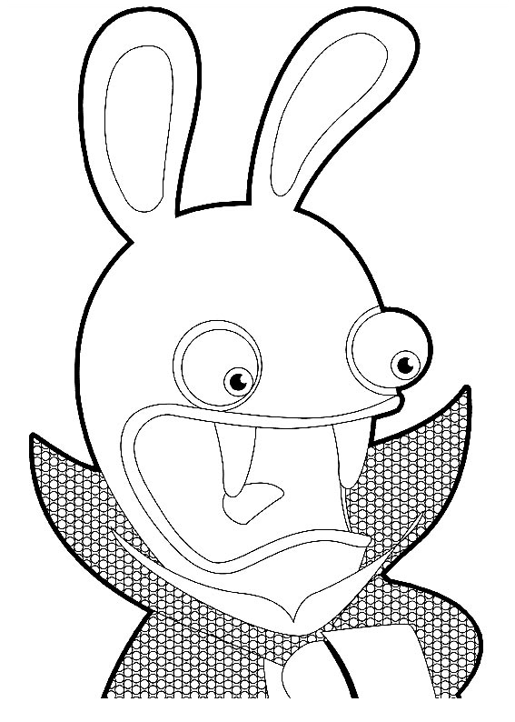 dibujos de rabbids para colorear