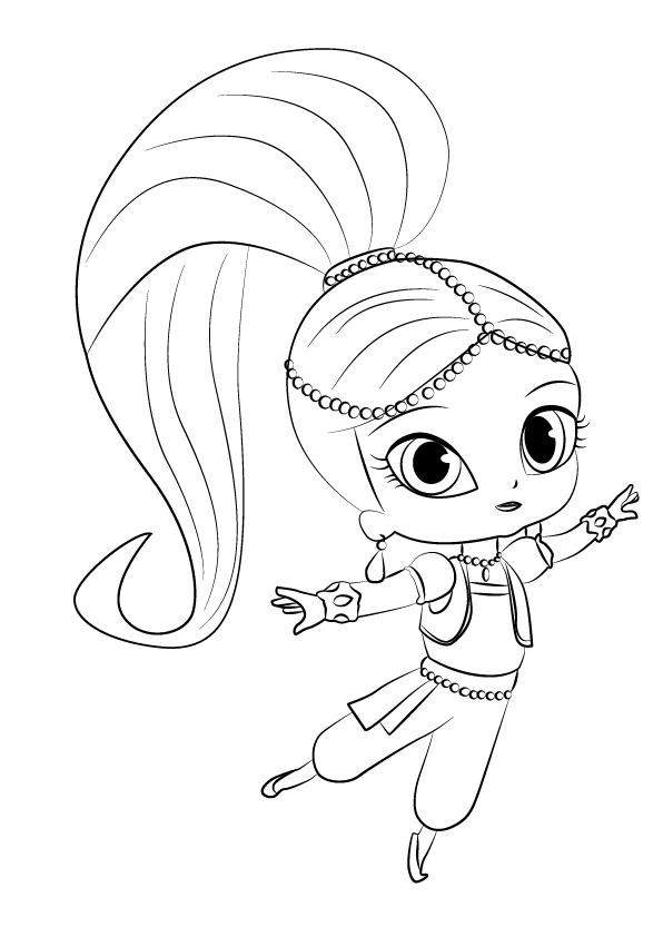 dibujos de shimmer y shine para imprimir