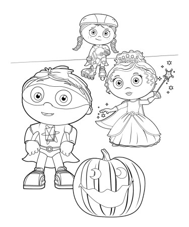 dibujos de super why para colorear