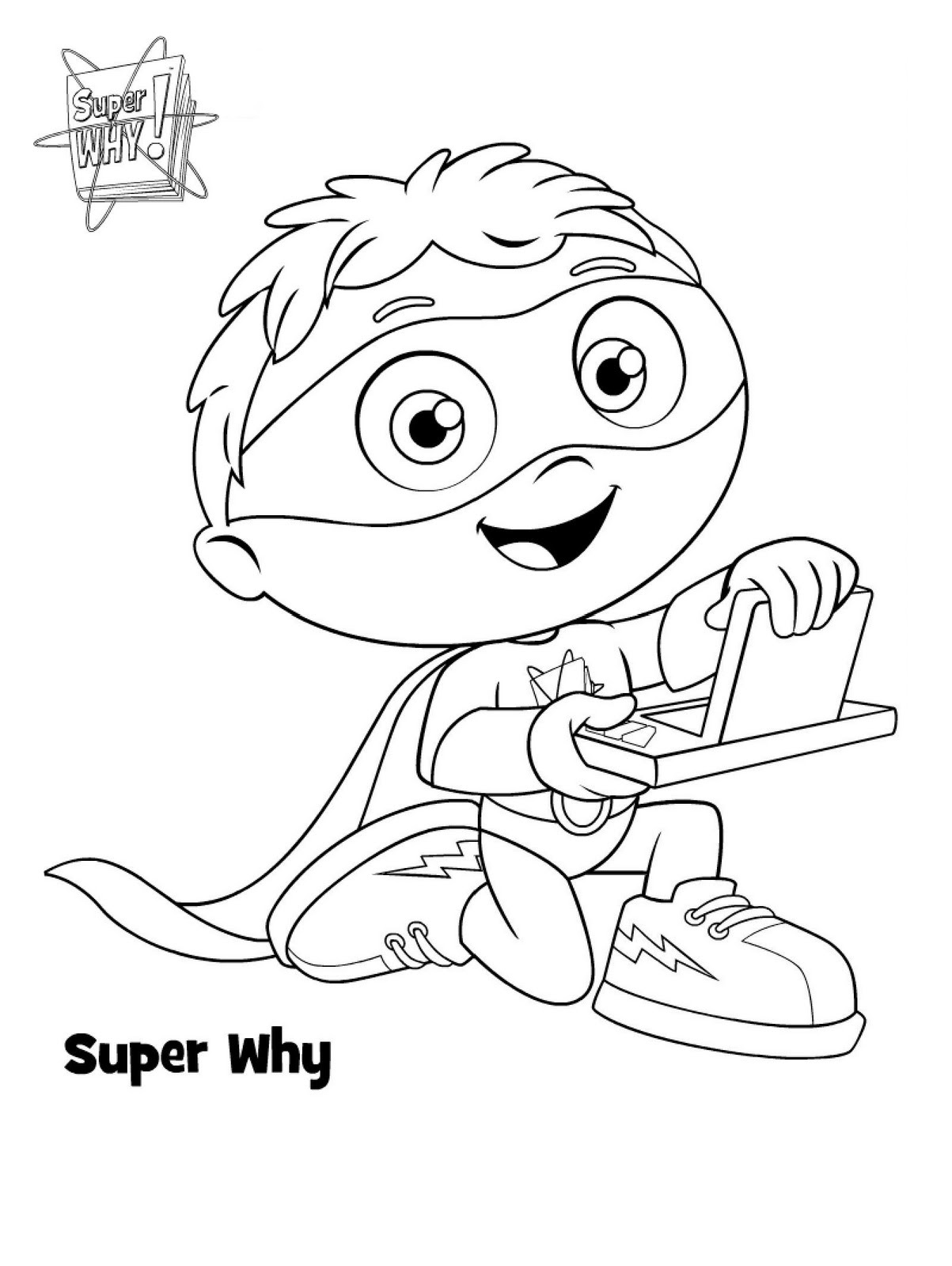 dibujos de super why para imprimir