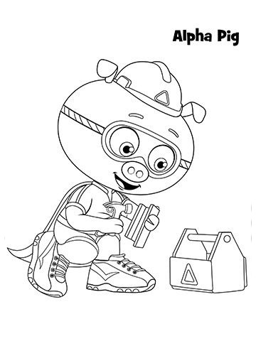 dibujos de super why para pintar