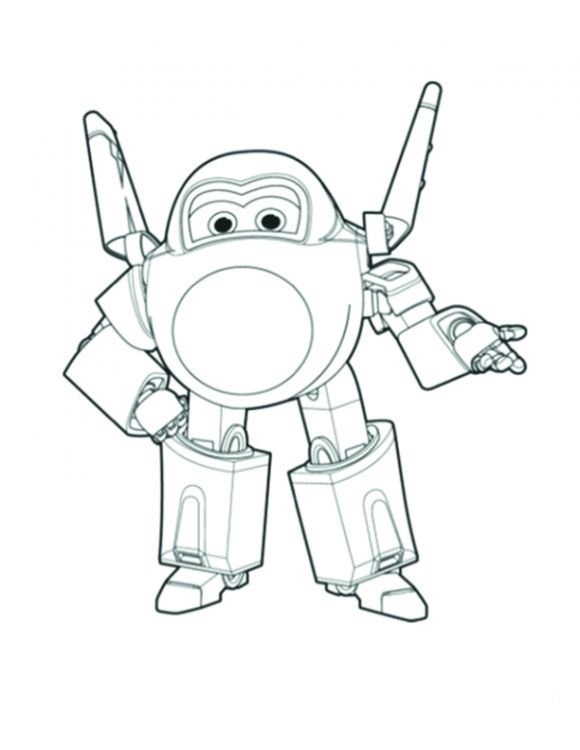 dibujos de super wings para colorear