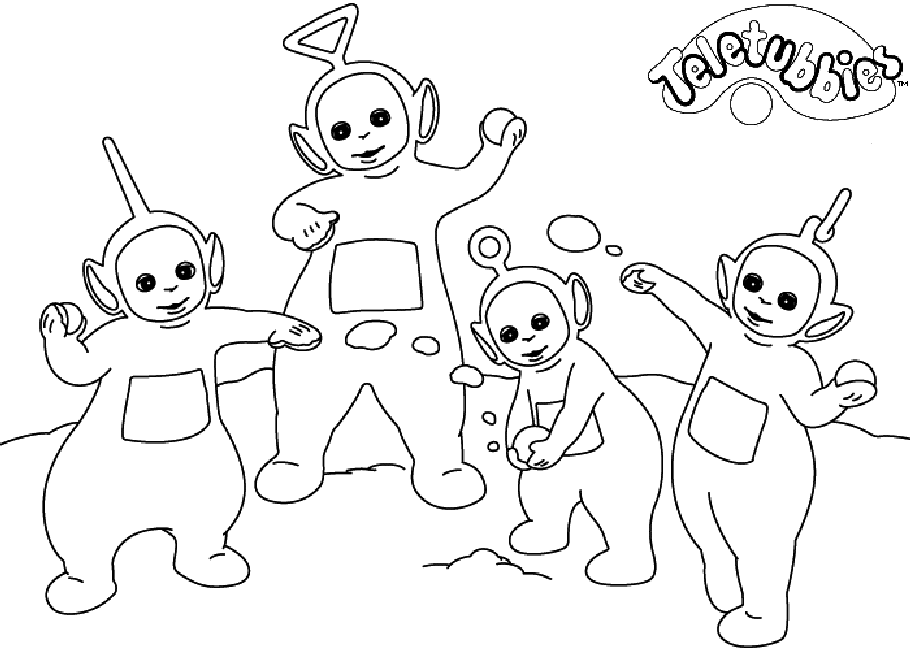 dibujos de teletubbies para colorear