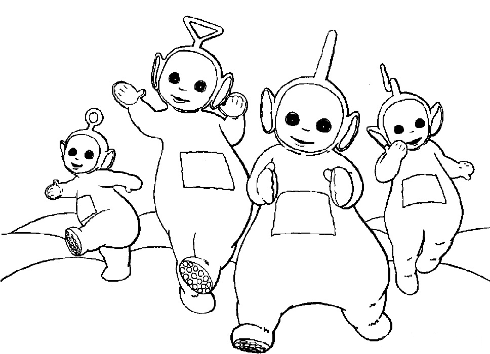 dibujos de teletubbies para pintar