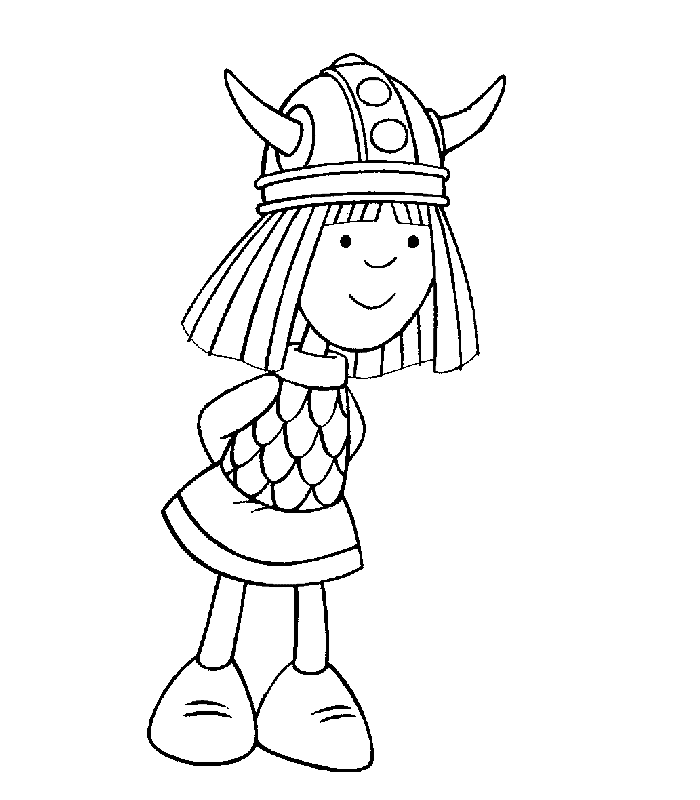 dibujos de vicky el vikingo para colorear