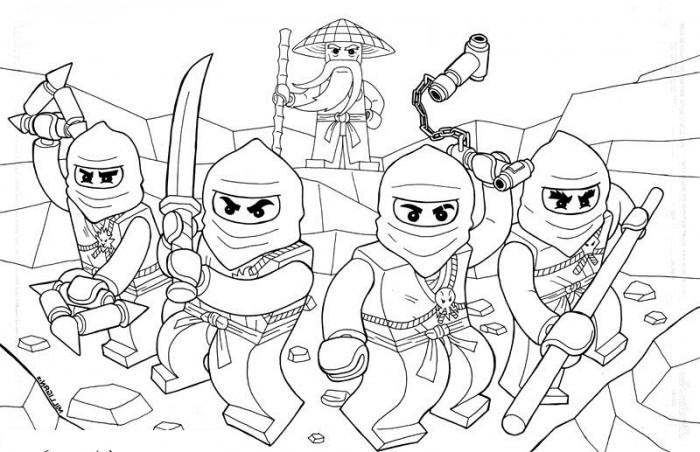 dibujos para pintar de ninjago