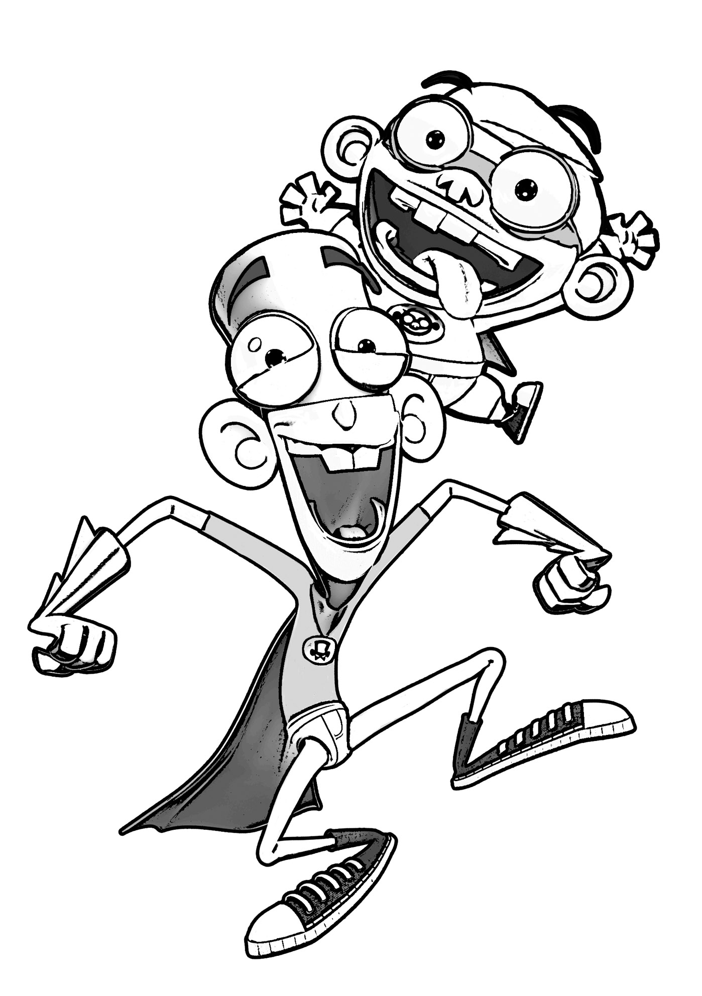 fanboy y chum chum para colorear