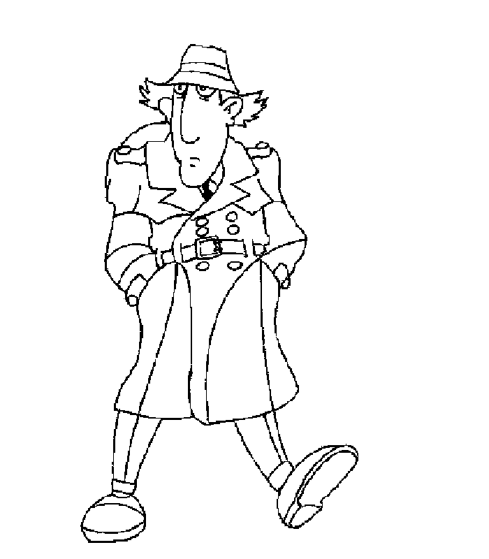 figuras de inspector gadget para colorear