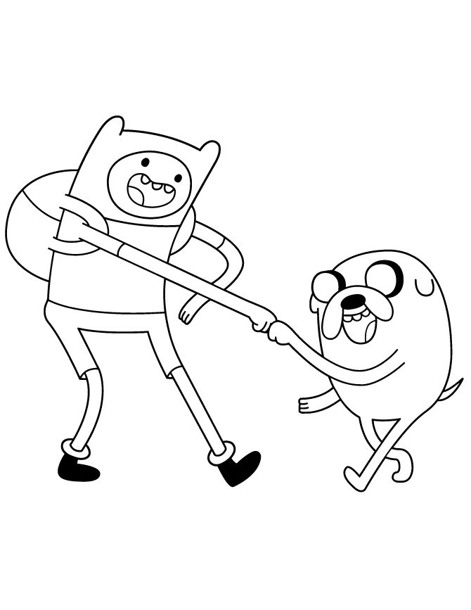 finn y jake para imprimir