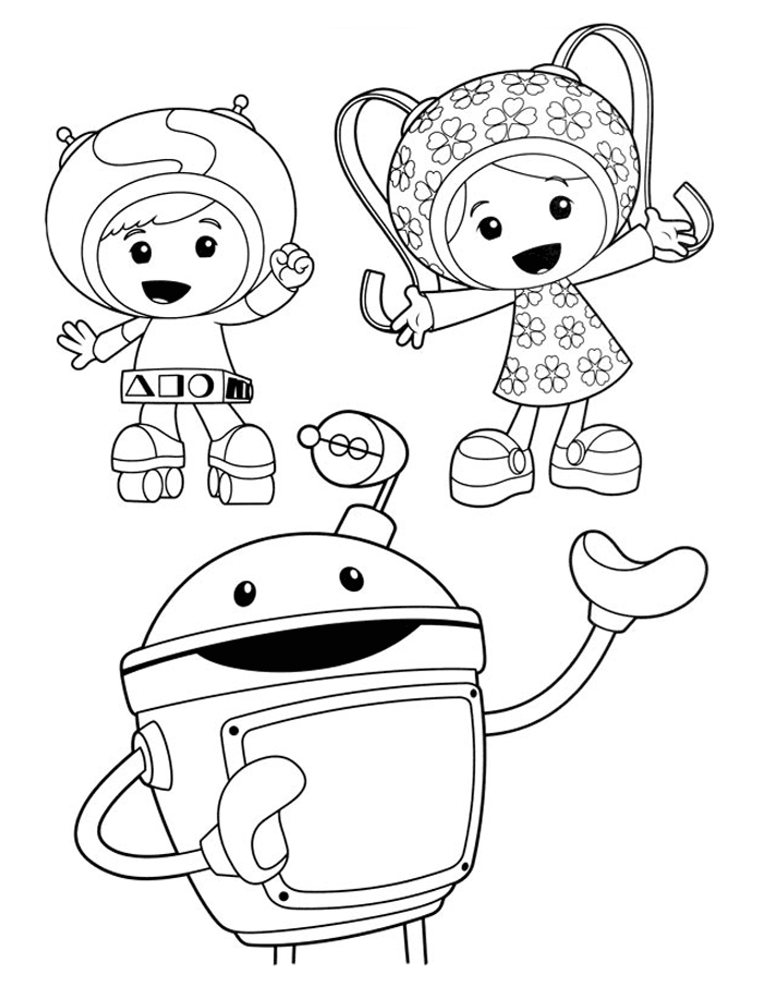 fotos de team umizoomi para pintar