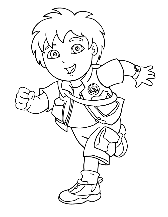 go diego go imagen para pintar