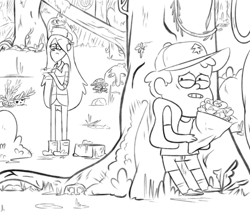 gravity falls para imprimir y pintar