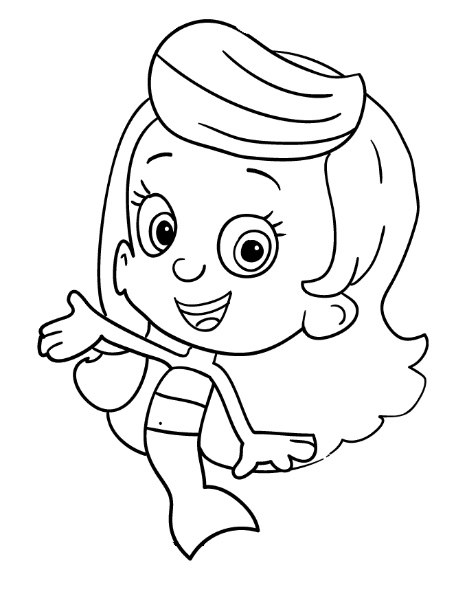 imagenes de bubble guppies para pintar