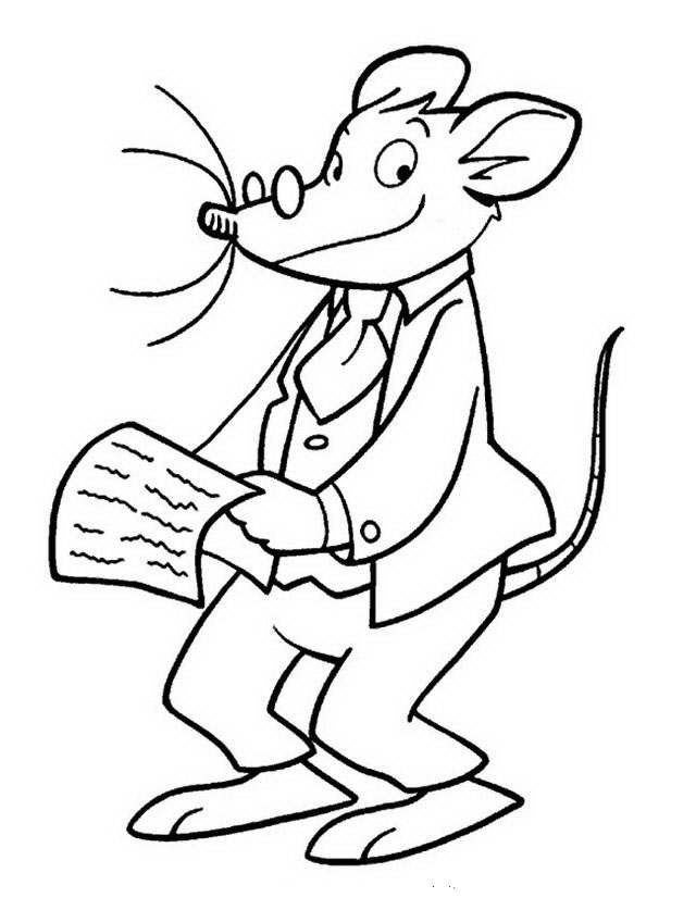 imagenes de geronimo stilton para colorear