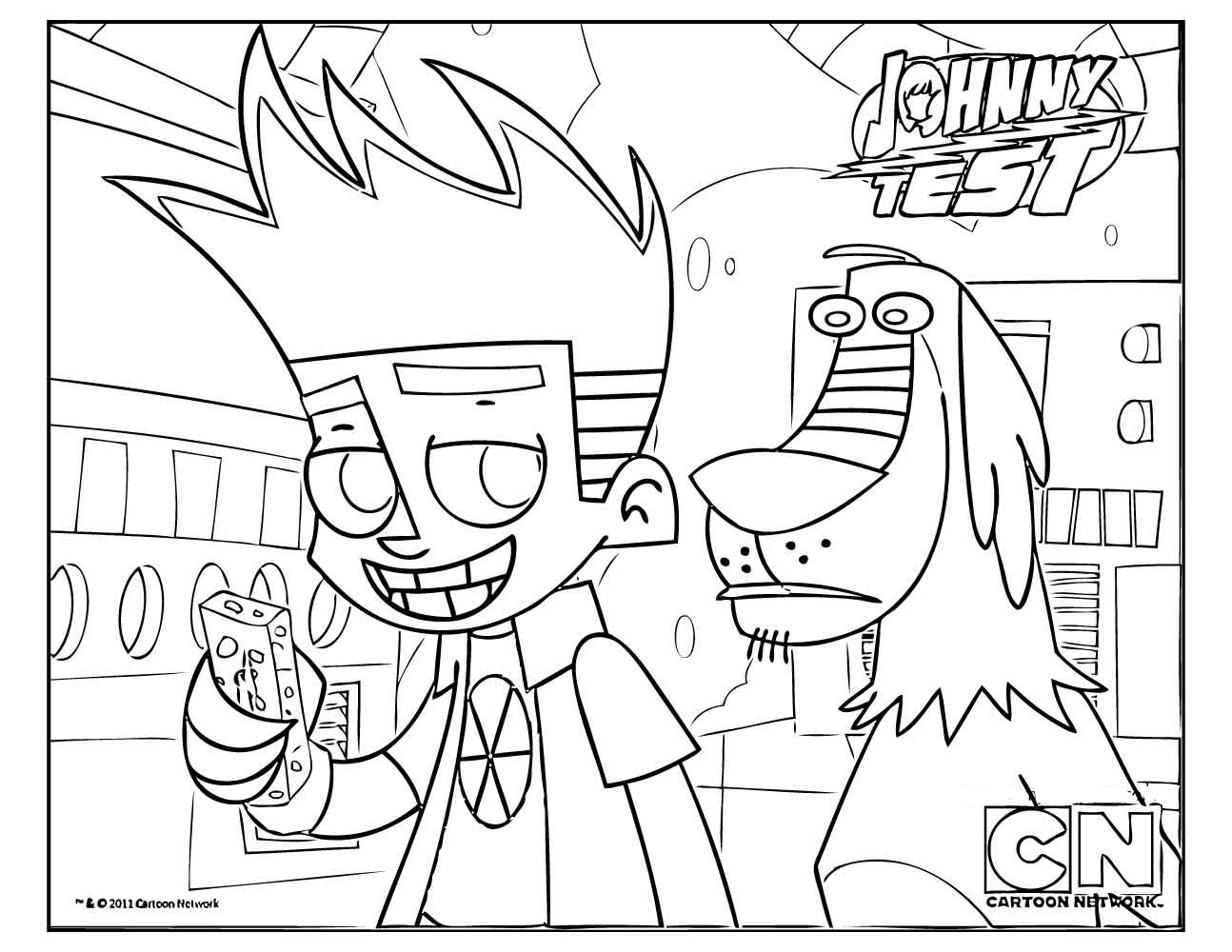 imagenes de johnny test para imprimir