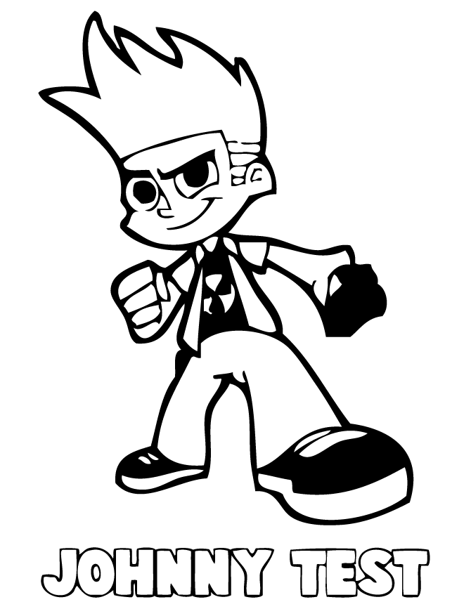 imagenes de johnny test para pintar