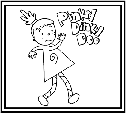 imagenes de pinky dinky doo para colorear