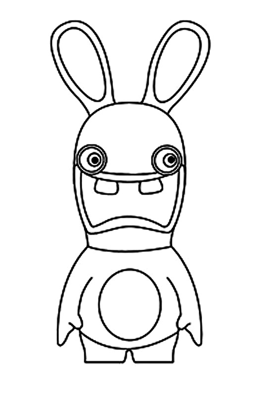 imagenes de rabbids para colorear