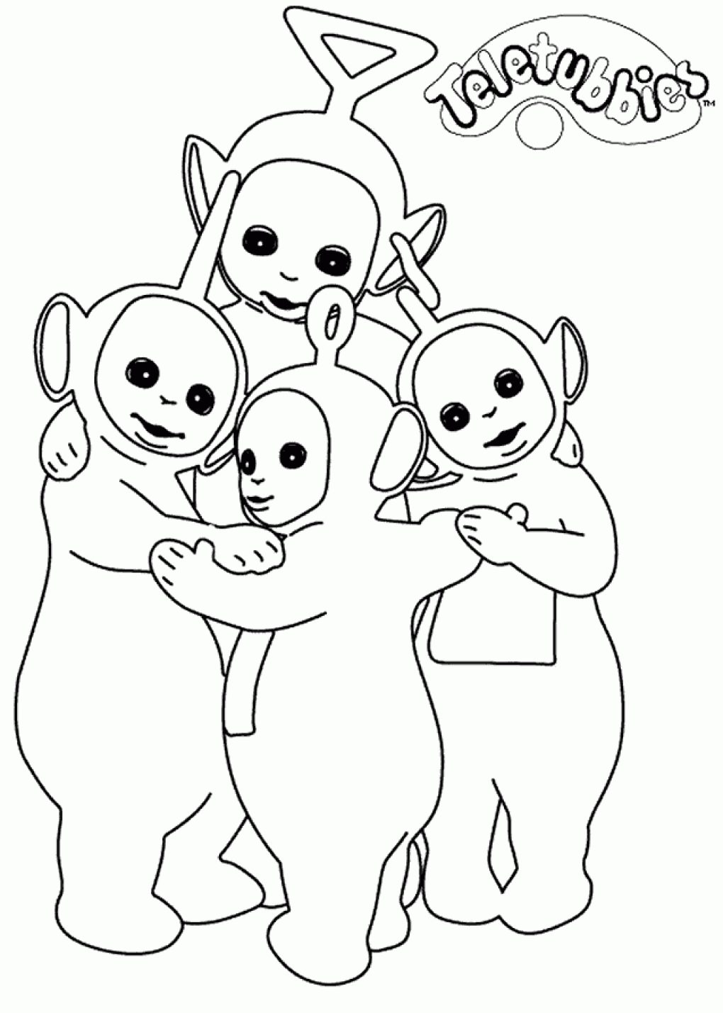 imagenes de teletubbies para colorear