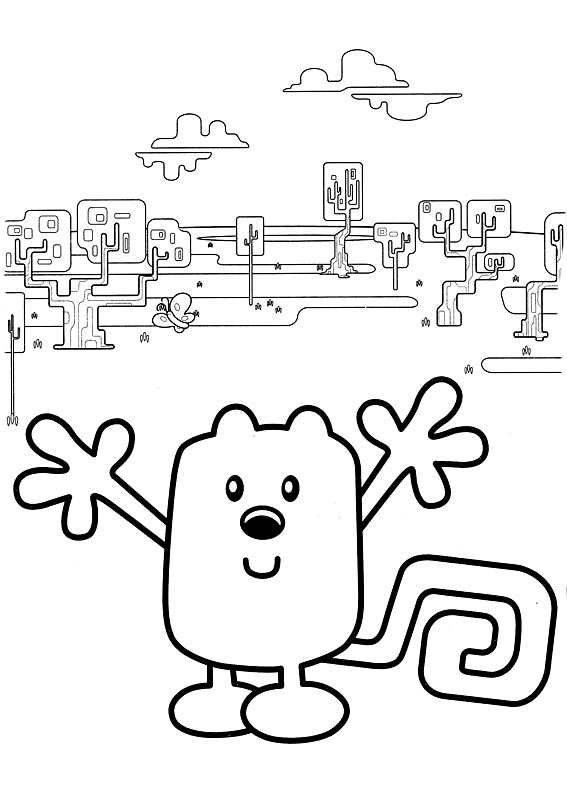 imagenes de wow wow wubbzy para colorear