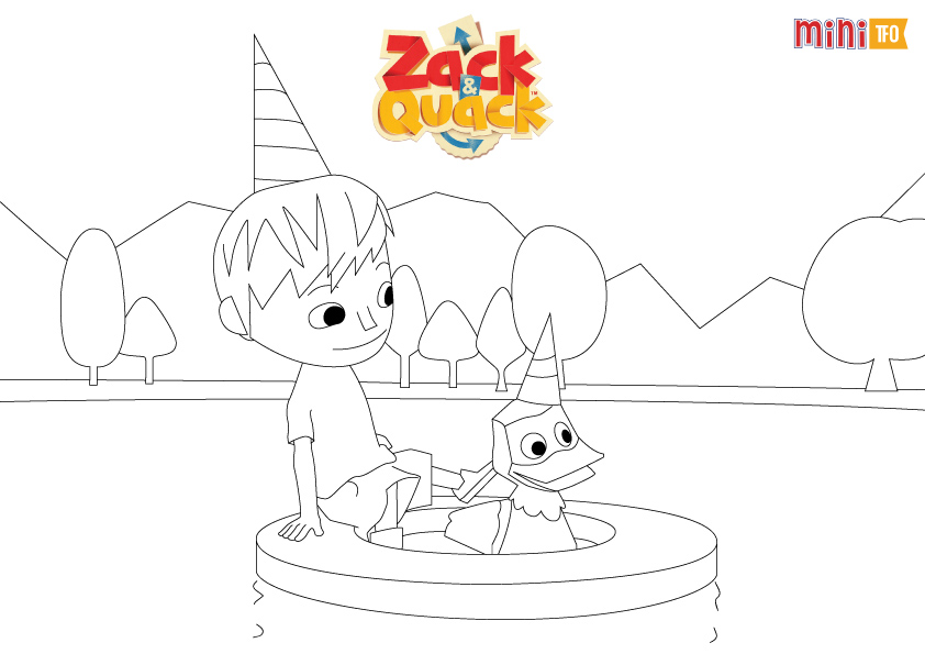 imagenes de zack y quack para pintar