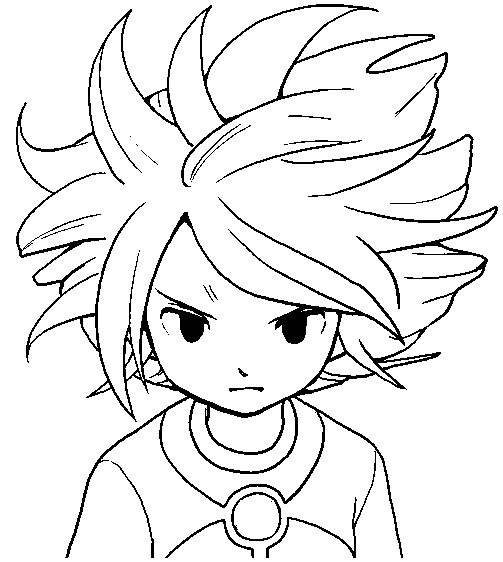 inazuma eleven go dibujos para colorear