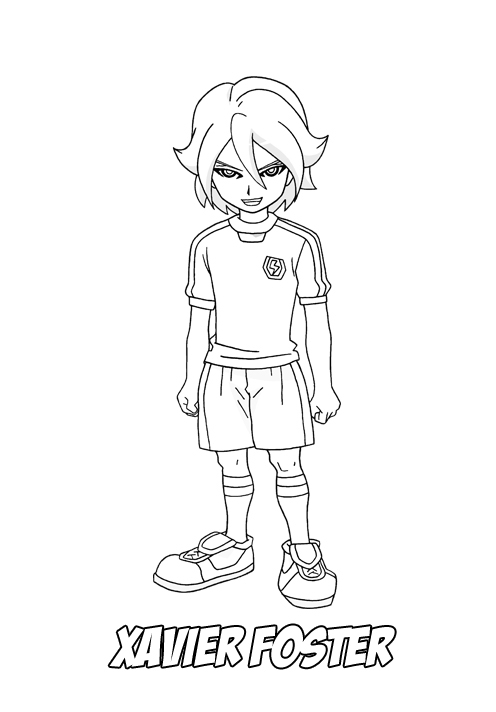 inazuma eleven go para colorear e imprimir