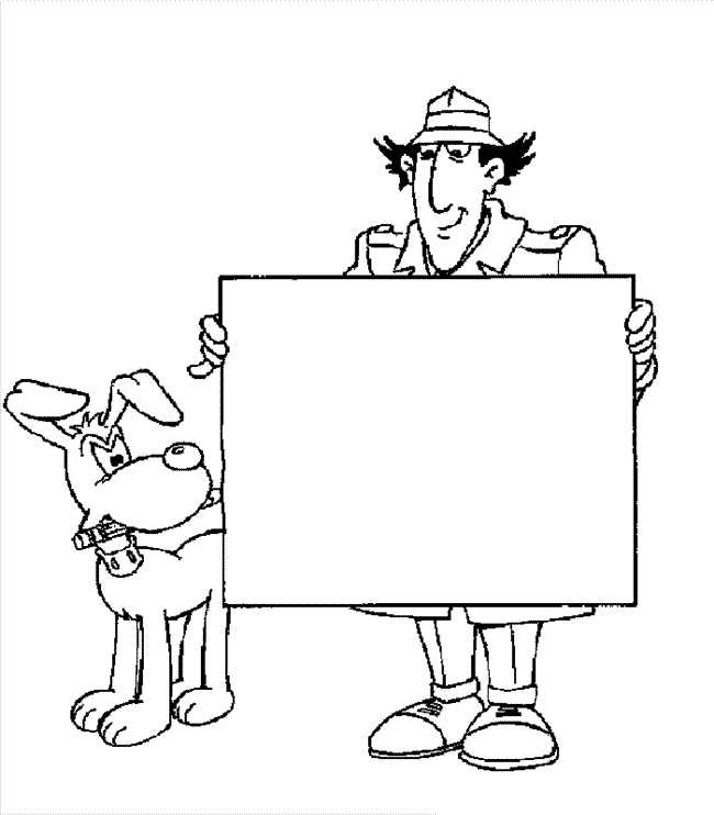 inspector gadget para colorear e imprimir