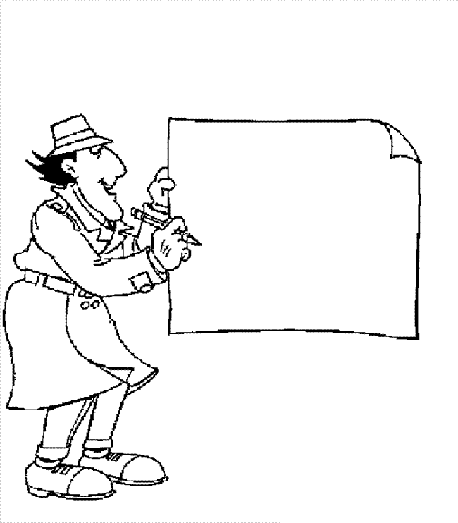 inspector gadget para pintar e imprimir