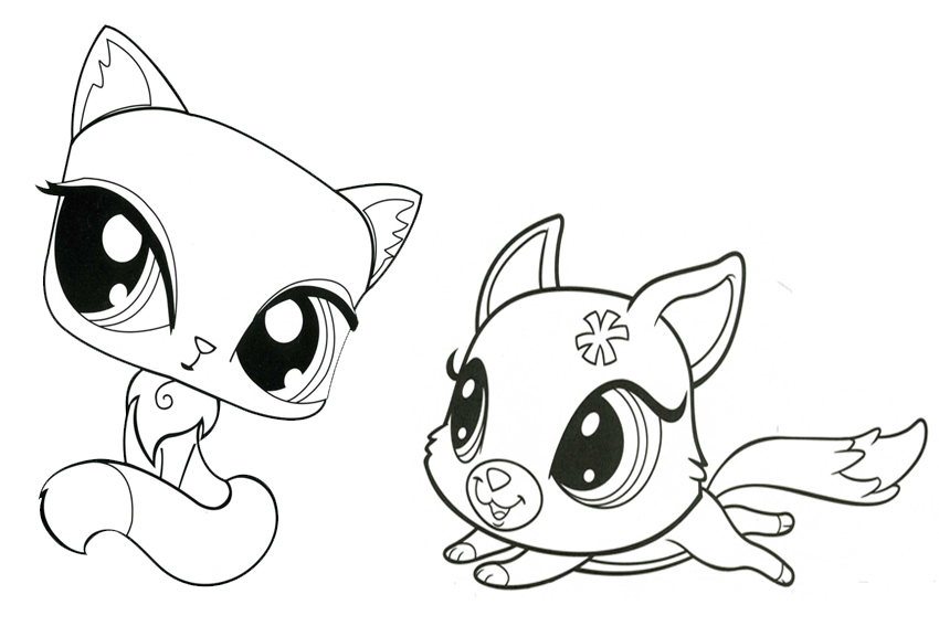 littlest pet shop dibujos para colorear