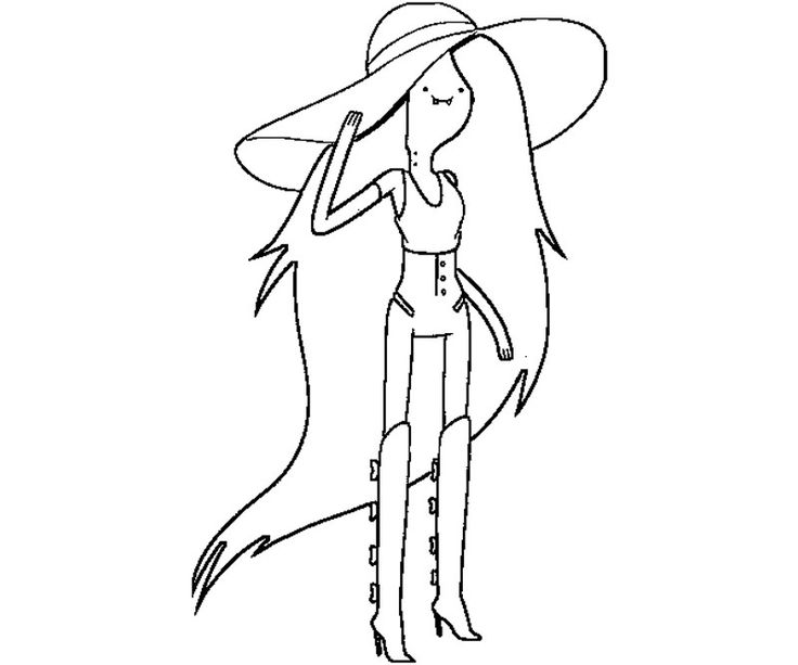 marceline para colorear