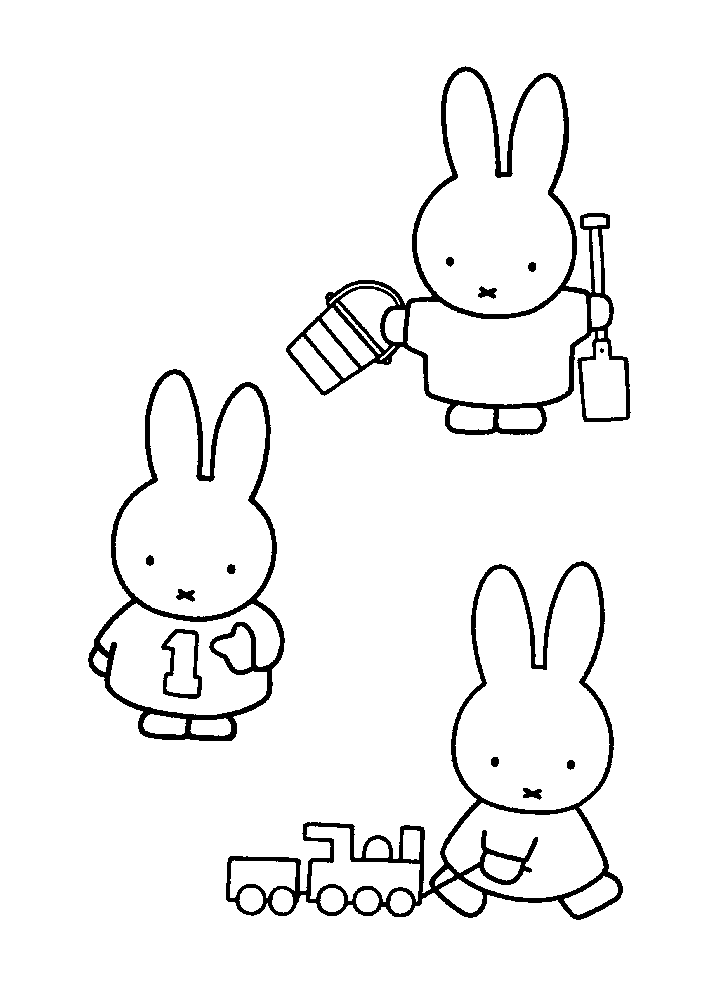 miffy para colorear e imprimir