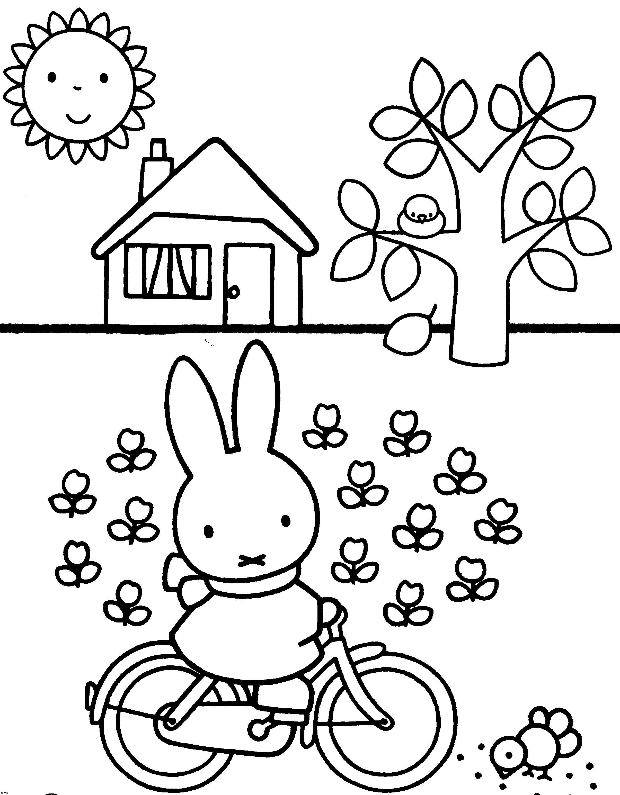 miffy para colorear